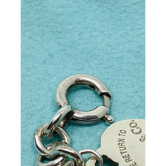 Tiffany & Co Multi Heart Bracelet 7” Sterling Silver 925 Rare RETIRED Pouch Box - Picture 5 of 11
